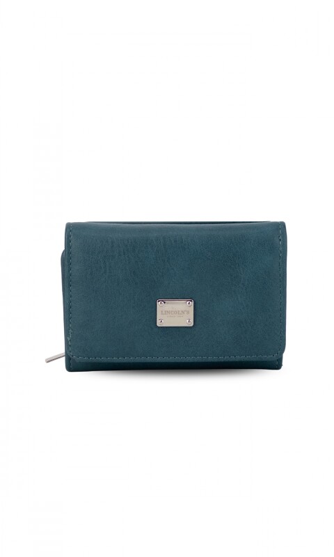 BILLETERA LIRIO AZUL PETROLEO