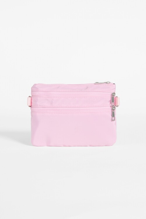 Bandolera básica doble cierre rosa