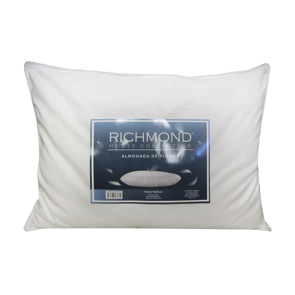 Almohada Blanca 100% Pluma Richmond 50 x 70 cm 