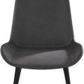 Silla de comedor Tapizada ecocuero Gris