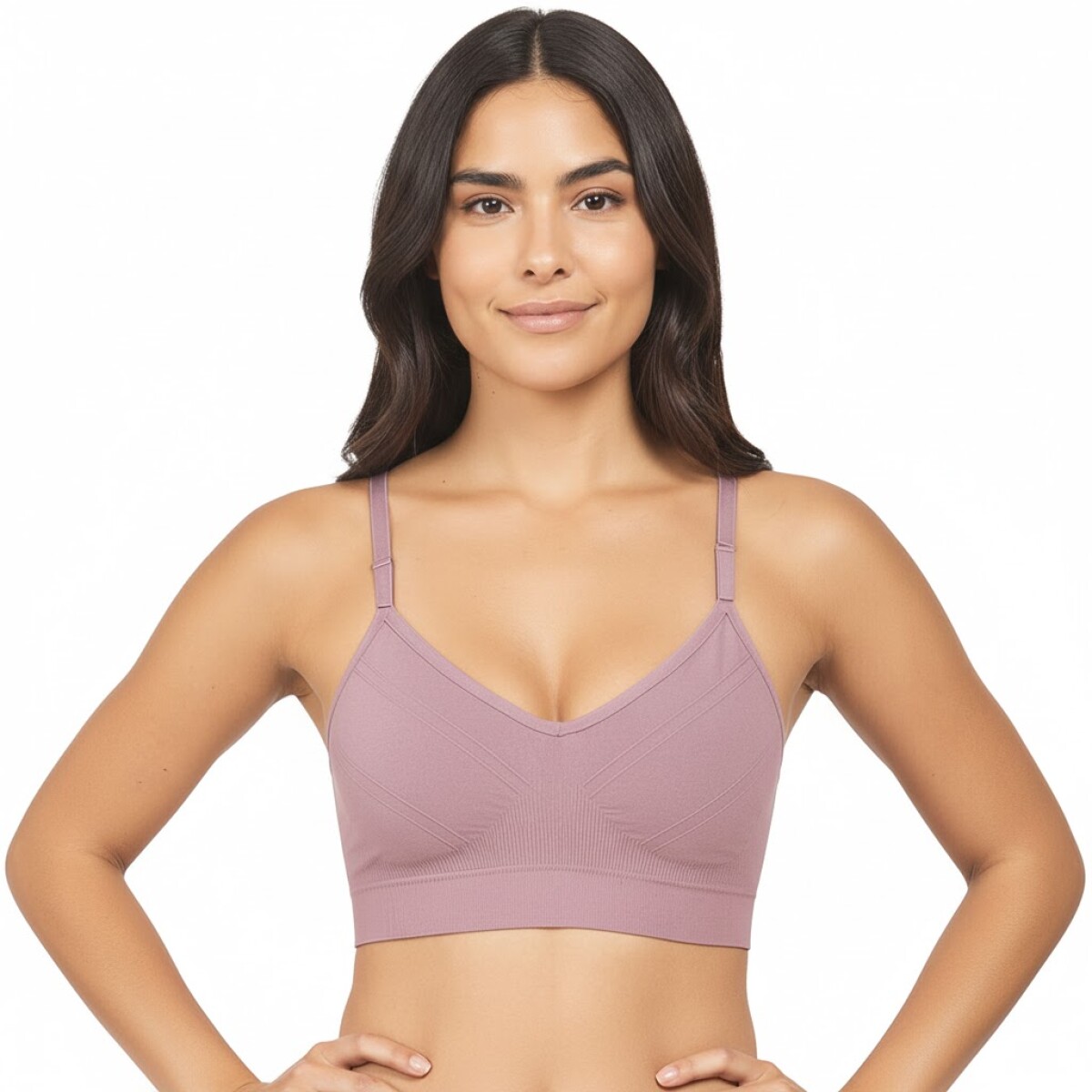 Soutien Top Con Tiras - Rosado 