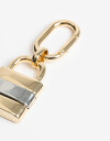 Llavero Metal Llavero Y Bag Charm De Candado - Combinacion Bicolor