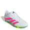Championes de Fútbol 11 Unisex Adidas Predator Club FG/MG Blanco - Rosado - Amarillo Lima