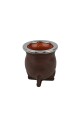 Mate ceramica florero Marron