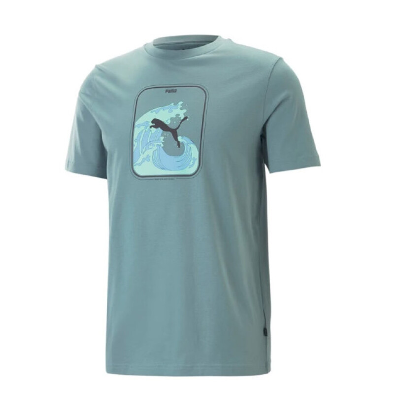 Remera de Hombre Puma Graphics Wave Verde