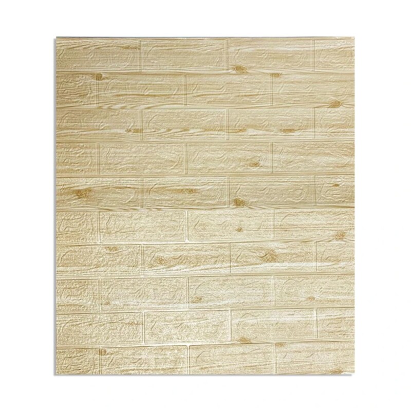 Placa Autoadhesiva Revestimiento Pared pack 10 Un Madera Clara