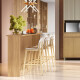 Barra de Isla Canelada MDF Nature 120 cm – Diseño Moderno para Cocina GAMAS DE BEIGE
