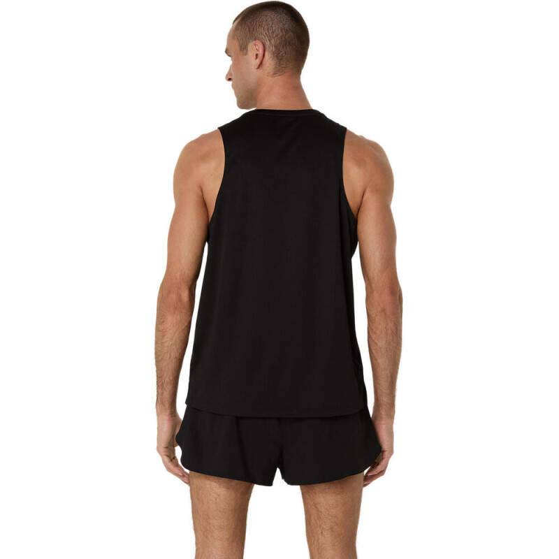 Bividi Running Silver Singlet Hombre Performance Black