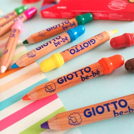 Lápices De Colores Giotto Bebé 12 Colores Lavables Lápices De Colores Giotto Bebé 12 Colores Lavables