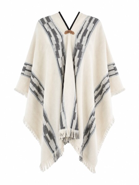 Poncho Bagual Guarda Crudo y Gris