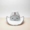 Gorro Cowboy con Corona y Lentejuela Blanco