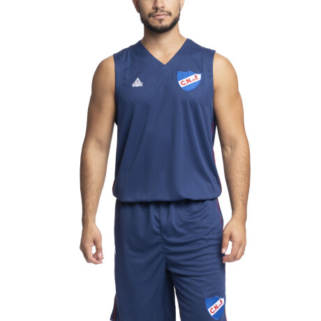 Camiseta Away Basket 2022 Nacional Hombre Azul Marino, Rojo, Blanco