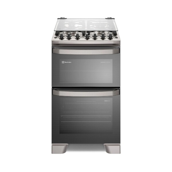 Cocina 4 Hornallas Doble Horno Inox Acero inoxidable