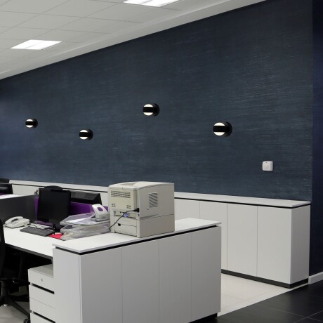 Aplique Led Bidireccional de Pared tipo spot esfera minimalista NEGRO