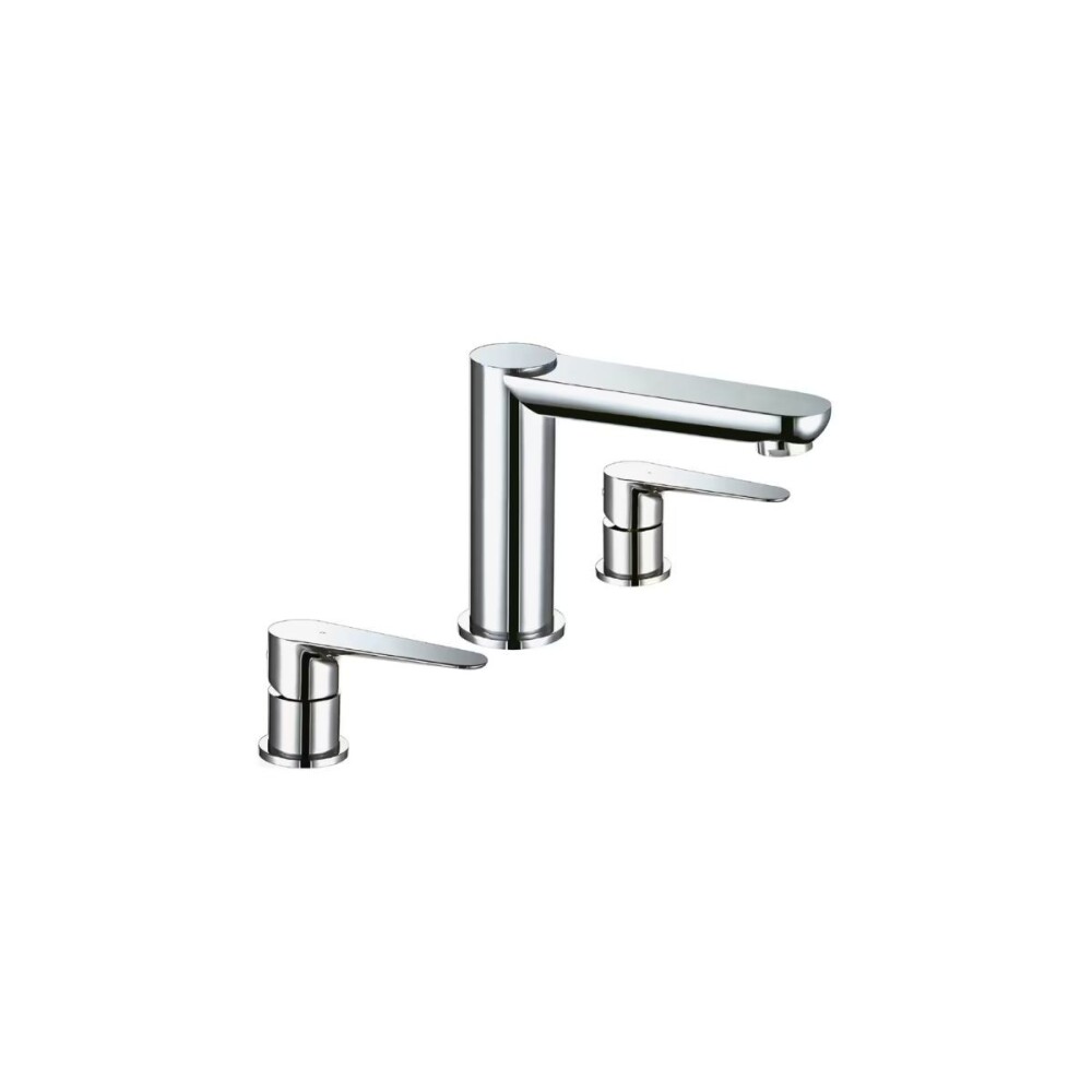 Grifería de lavatorio Bimando Euro bronce cromado Grifería De Lavatorio Bimando Euro Bronce Cromado