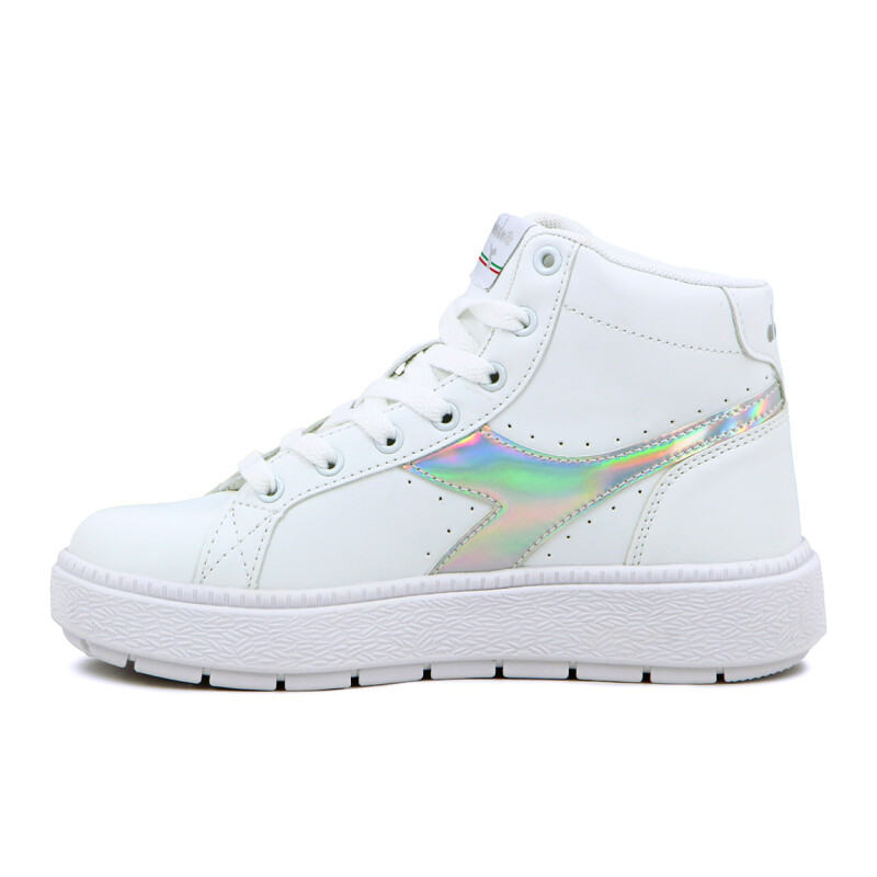 Diadora Champion Mujer Rocket Mid Blanco/plata Blanco-plata