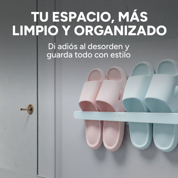 Barra Organizador De Calzado Toallero Zapatera Mediano Color Gris