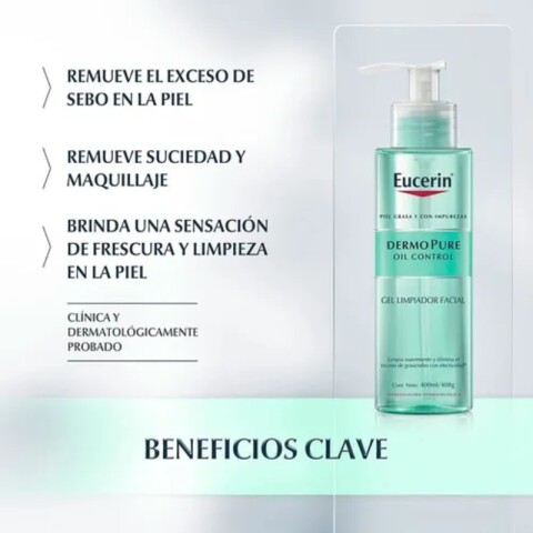 Eucerin limpiador facial 200 ml Dermo Pure oil control