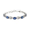 Pulsera lagrima-Plata 925-Piedra zirconia y zafiro-PU3016 conpiedra