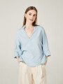 Blusa Clementina Celeste Claro