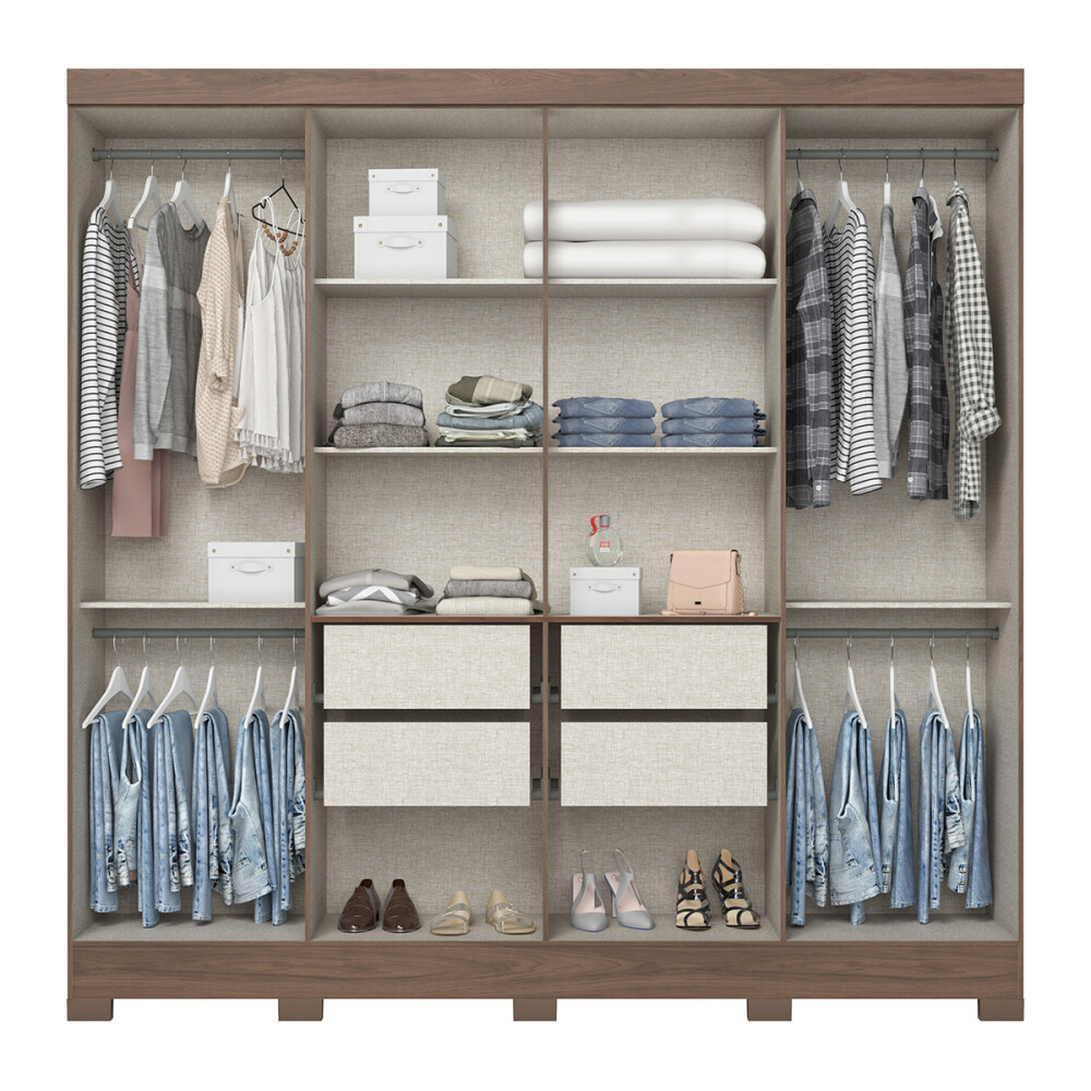 ROPERO 8 PUERTAS 4 CAJONES GUARDARROPA ARMARIO PLACARD CLOSET ROPERO 8 PUERTAS 4 CAJONES GUARDARROPA ARMARIO PLACARD CLOSET