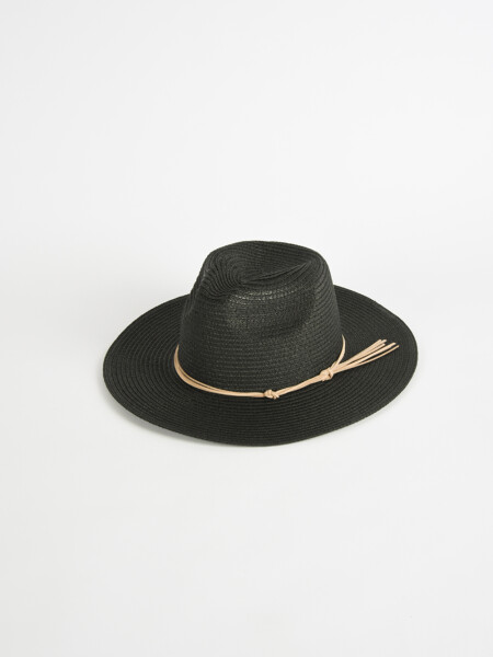 Sombrero de playa Negro