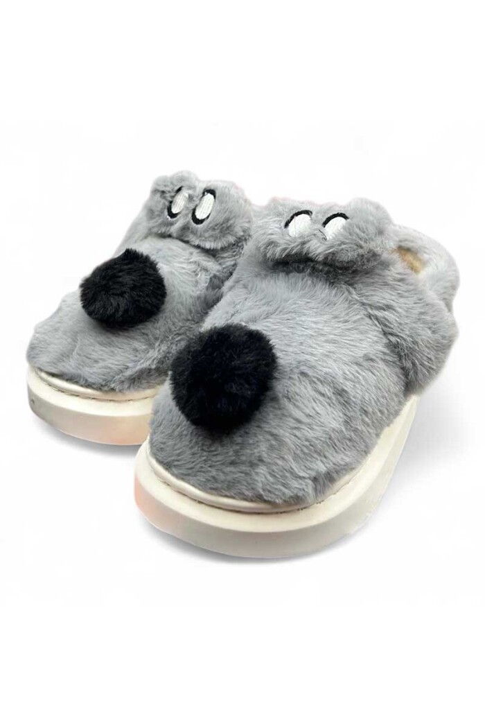 PANTUFLA CERRADA BBO PERRO Gris