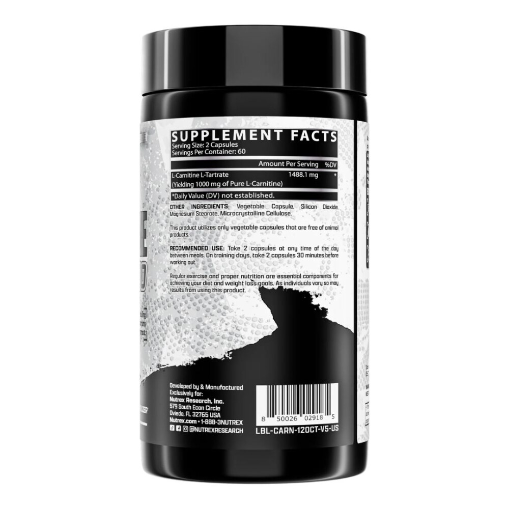 Nutrex L-Carnitine 1000 | 120 Cápsulas Nutrex L-Carnitine 1000 | 120 Cápsulas