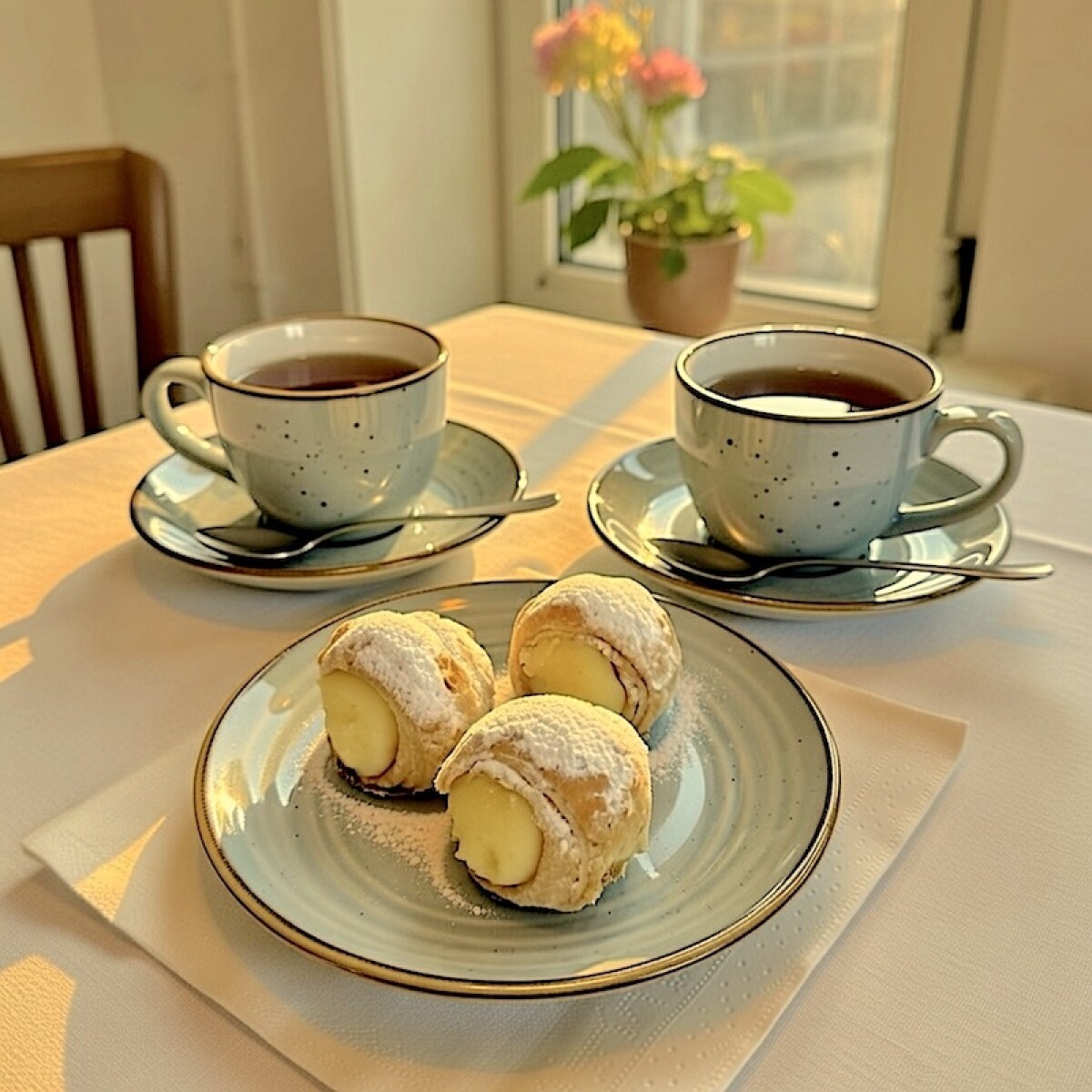 Cañoncitos de Crema Pastelera 