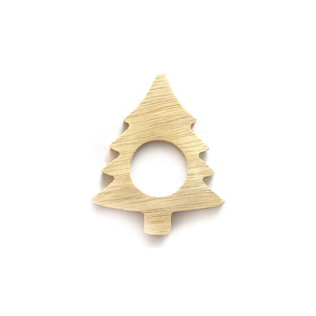 PORTA SERVILLETAS MADERA MARRON NAVIDAD
