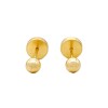 Abridores Bolita-Oro 18k-Sin piedra-AB9517 sinpiedra