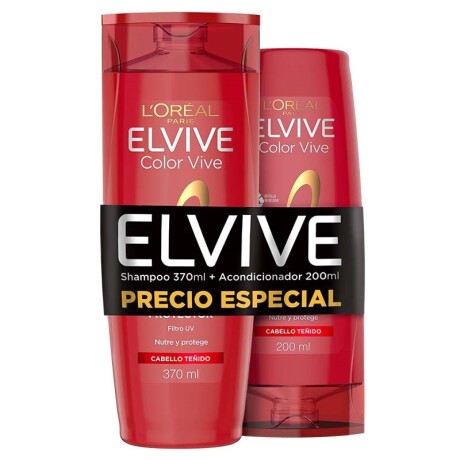 PACK ELVIVE COLOR VIVE SHAMPOO 370ml + ACONDICIONADOR 200ml PACK ELVIVE COLOR VIVE SHAMPOO 370ml + ACONDICIONADOR 200ml