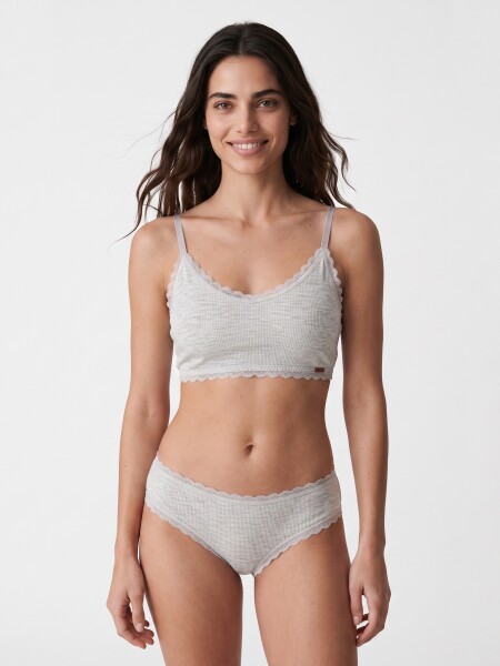 SOUTIEN TOP LARA GRIS MELANGE M