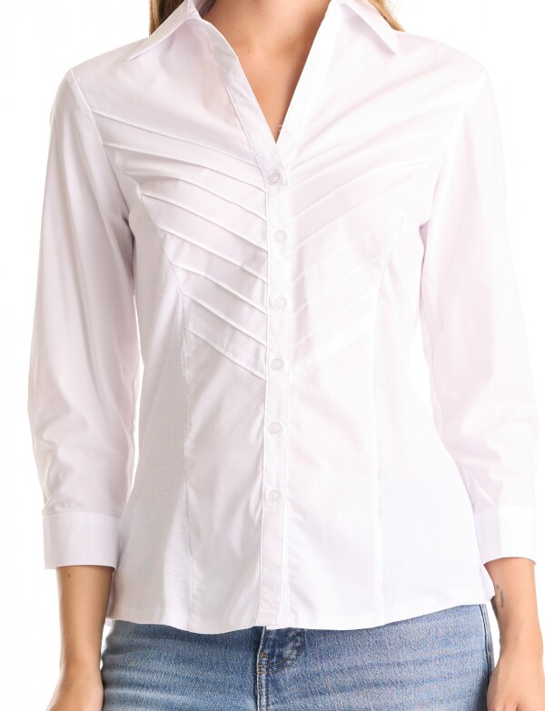 Camisa Tablitas BLANCO