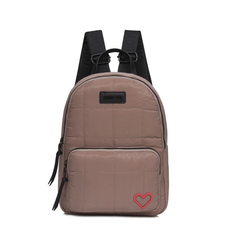 Mochila Las Oreiro Love Caqui