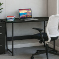 Escritorio mdf y metal 1,20m Negro
