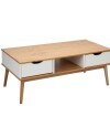 Mesa de Living Nordica Roble/Blanco