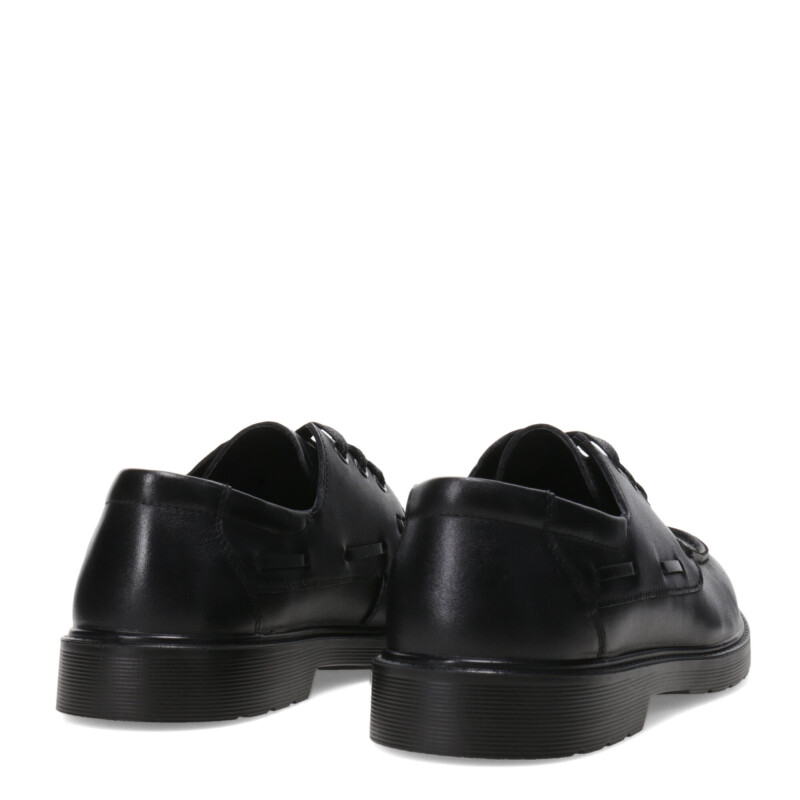 Zapatos Infantiles Branch Leñador Ginum Acordonado Negro