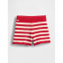 CROCHET STRIPE SHORTS TOMATO SAUCE