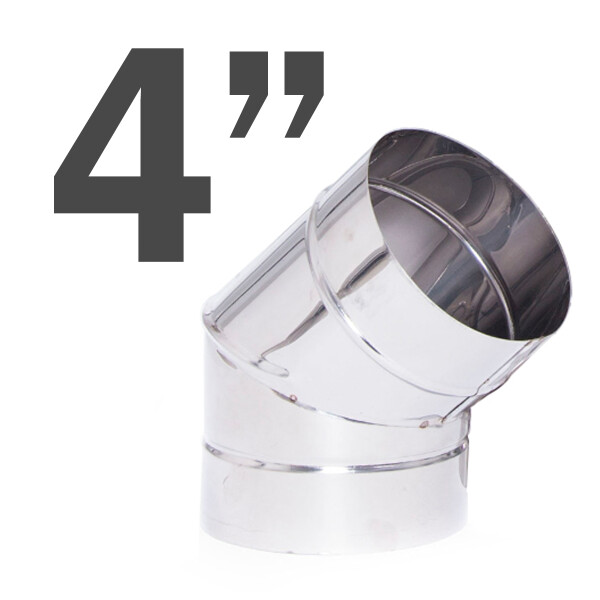 Codo De Acero Inoxidable Tromen 4" CODO CALEFACTORES TROMEN INOX 4" 32109