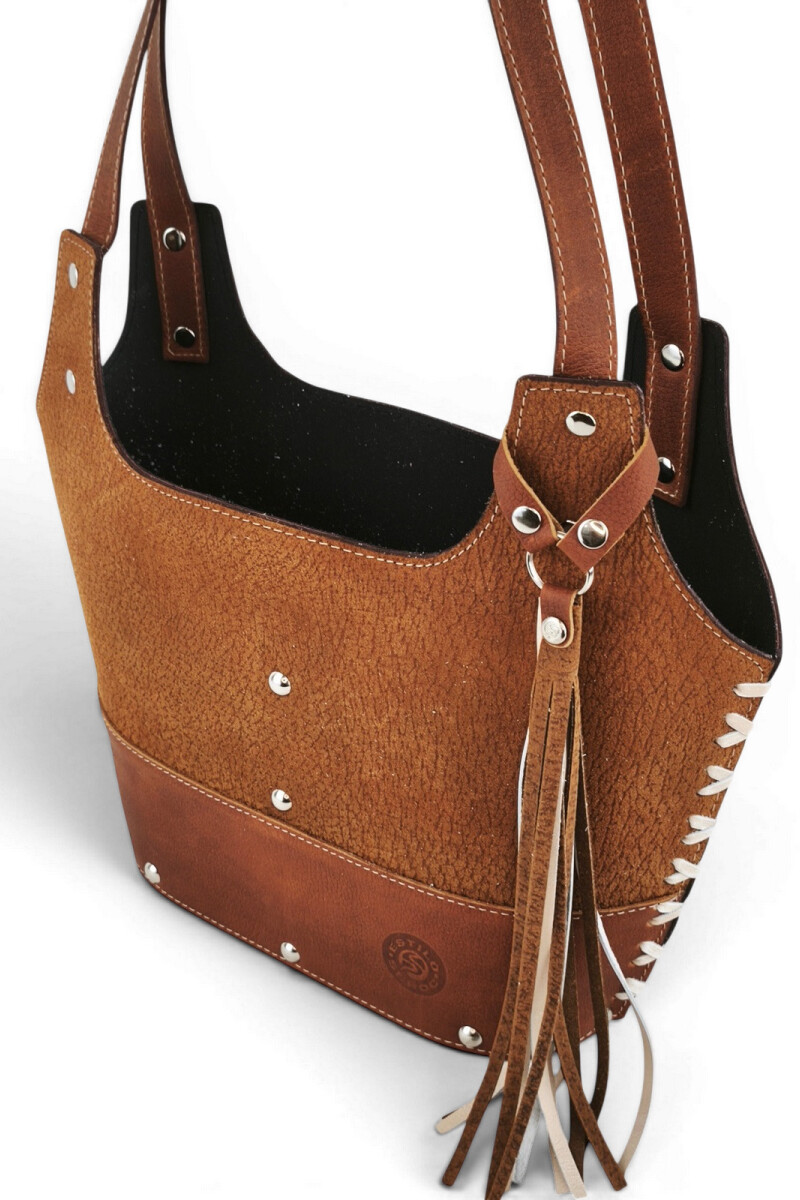 Matera de dama con trenzado Oxido