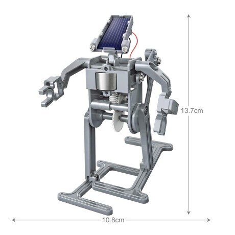 Juego Educativo de Ciencias Energía Renovable 4M Robot Solar Gris