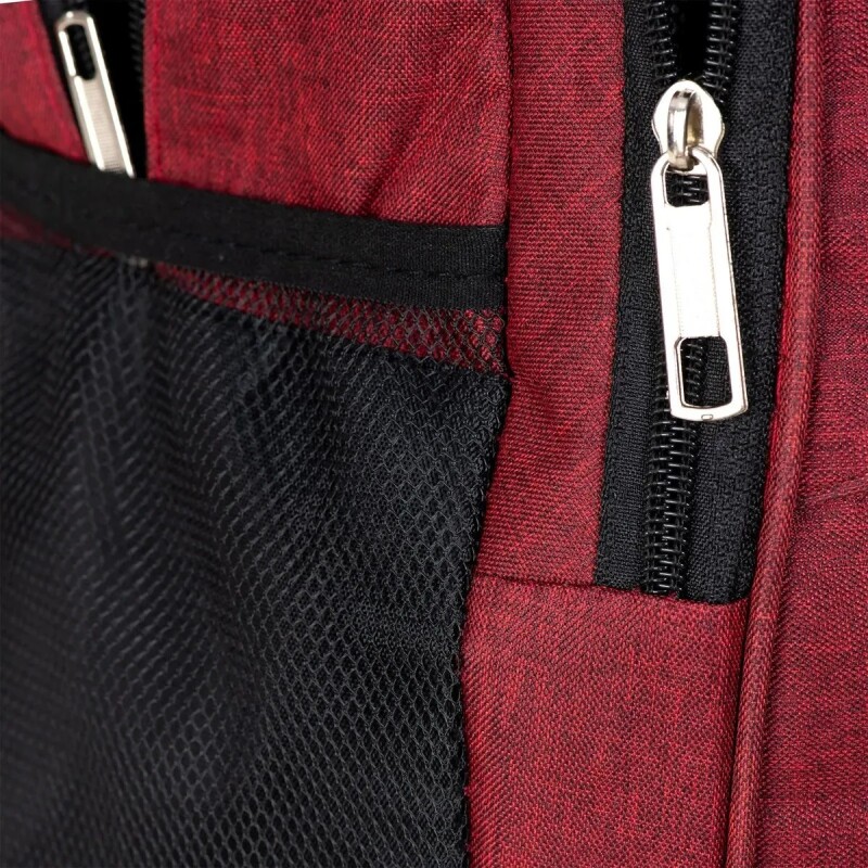 Mochila Liceal Escolar Urbana 3 Cierres ROJO