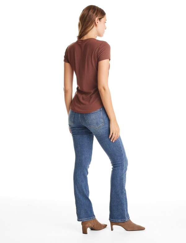 Remera Basica Modal MARRON