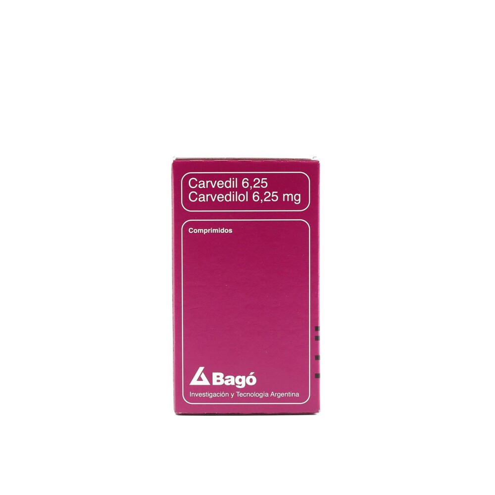 CARVEDIL 6,25 MG. CJ X 28 COMPRIMIDOS única