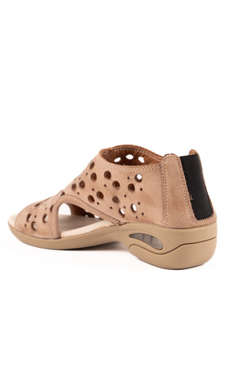 Sandalia circulo Taupe