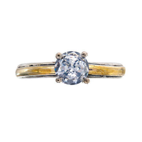 Anillo de Plata, Double y circonia Anillo de Plata, Double y circonia