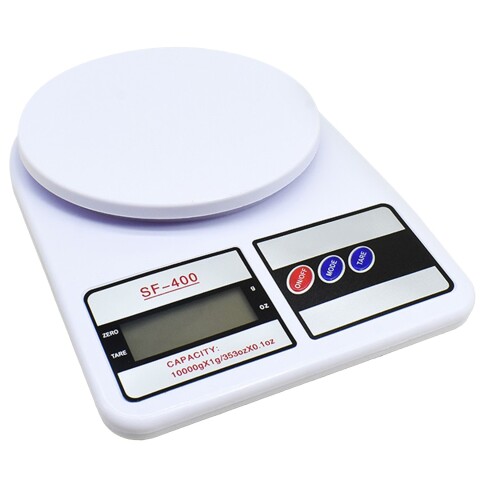 Balanza De Cocina Digital Precisión 1g Capacidad 10 kg Variante Color Blanco