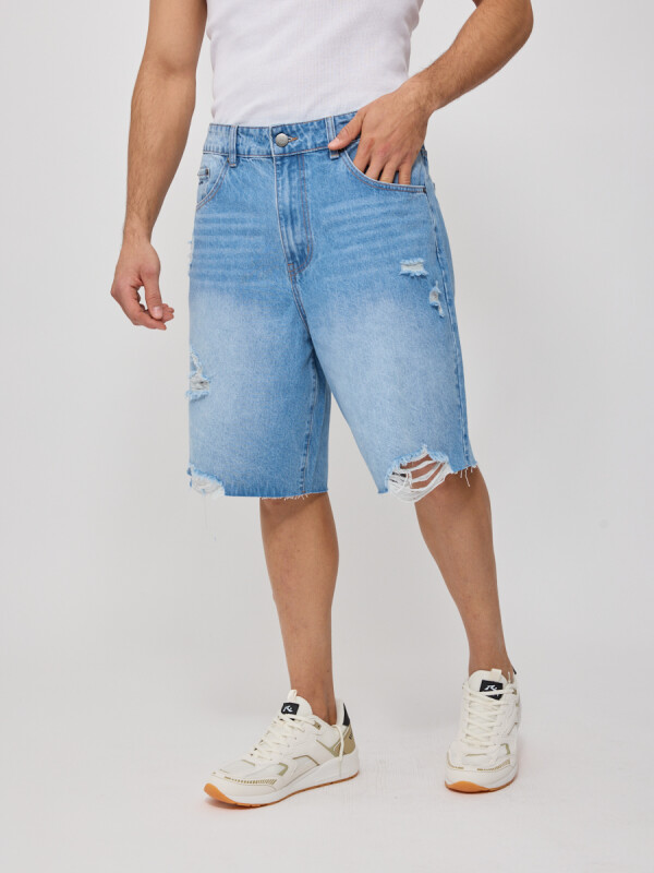 BERMUDA JEAN LEWN RUSTY Azul Claro