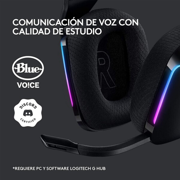 Vincha Gamer Inalámbrica Logitech G733 VINCHA LOGITECH G733 INALAMBRICA AZUL